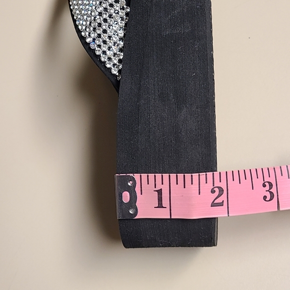 Lilypad Rhinestone Cross platform flip flop sandals size 8 1/2 - Picture 8 of 10